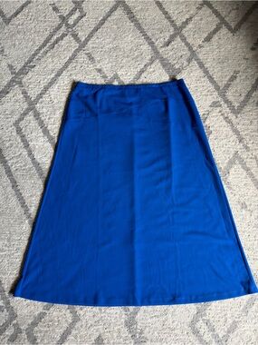 Classic Royal Blue Maxi Skirt - Women